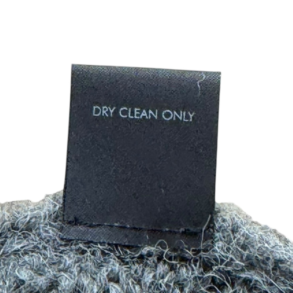 STELLA CARAKASI Shrug Gray Alpaca Blend Cowl Neck Cropped Women's Small Snood - Picture 7 of 7